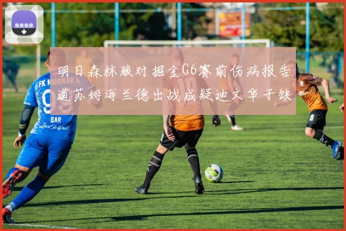 明日森林狼对掘金G6赛前伤病报告道苏姆海兰德出战成疑迪文华子缺阵