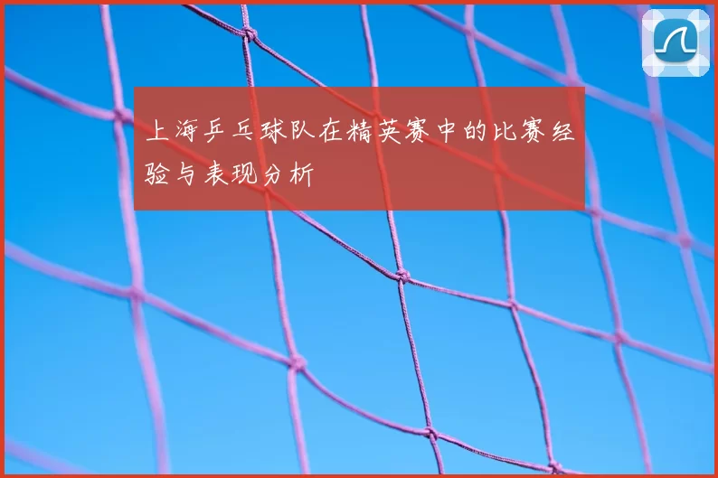 上海乒乓球队在精英赛中的比赛经验与表现分析