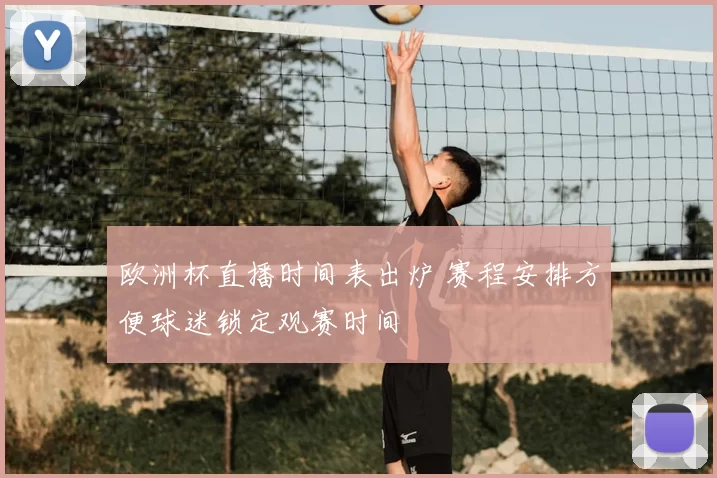欧洲杯直播时间表出炉 赛程安排方便球迷锁定观赛时间